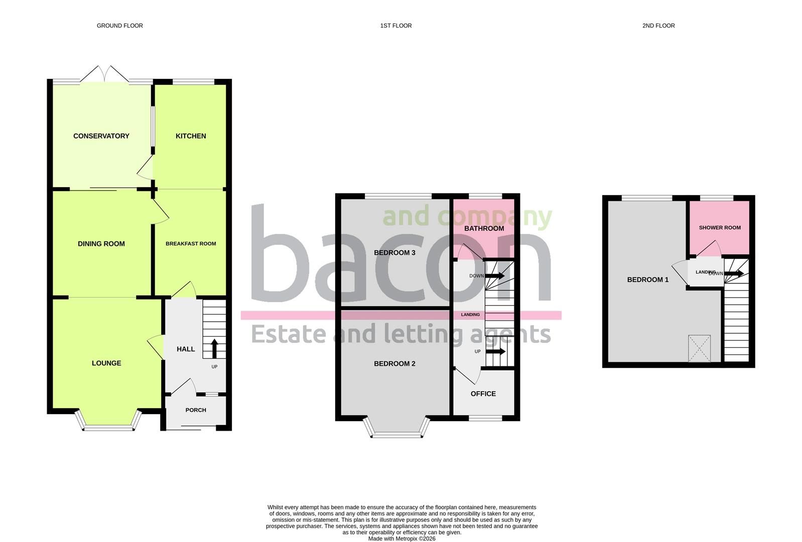 Floor Plan | House - Mid Terrace | Downlands Avenue, Broadwater, Worthing | For Sale